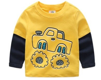 Kids Boys T-shirt Long Sleeve Size 2T-10