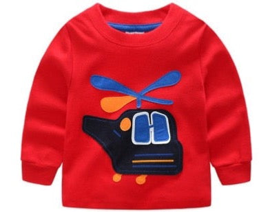 Kids Boys T-shirt Long Sleeve Size 2T-10