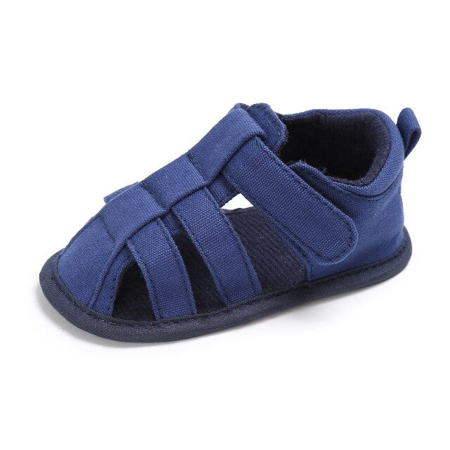 Baby Boy Round Toe Anti-slip Rubber Soft Sole Sandals Size 0-18M