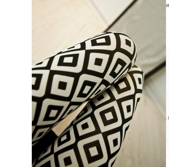 Women's Printed Elastic Waist Leggings Size S-XXL