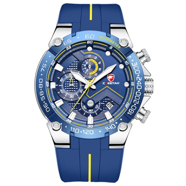 Men’s Luxury Big Dial Waterproof Quartz Sports Chronograph Watch