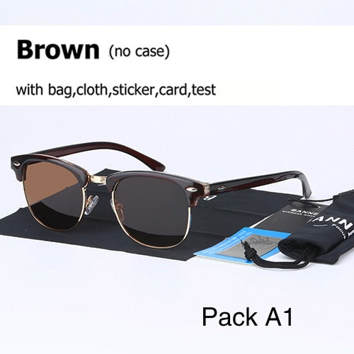 Unisex Polarized Fashion Retro Brand UV 400 Sunglasses