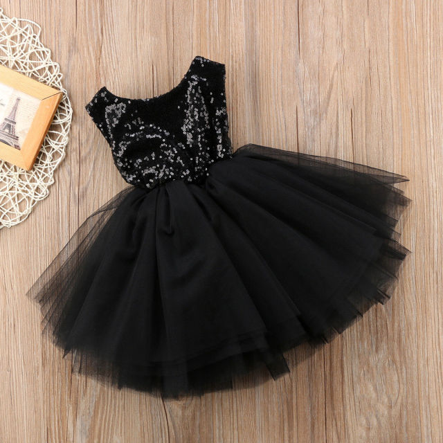 Baby Girl Sleeveless Sequins Party Dress Size 12M-4T