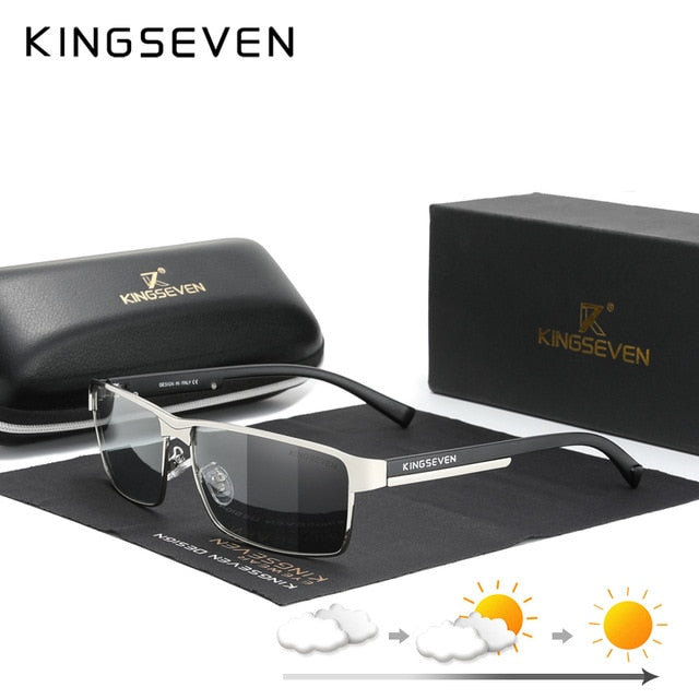KINGSEVEN Unisex Photochromic Anti-glare Driving Sunglasses UV400