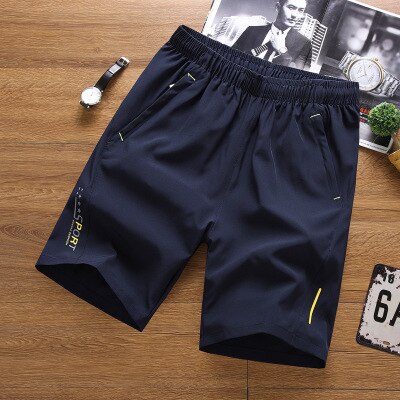 Mens Casual Elastic Waist Breathable Quick Drying Beach Shorts Size M-10XL