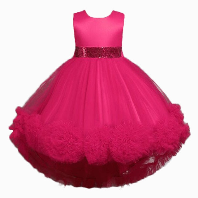 Children’s Girl Lace Embroidery Formal Sleeveless Dress Size 3T-10