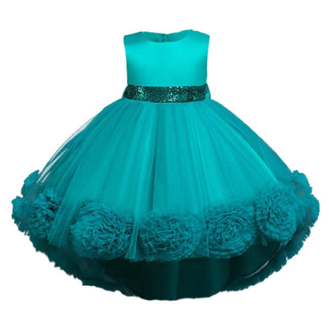 Children’s Girl Lace Embroidery Formal Sleeveless Dress Size 3T-10