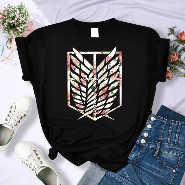 Women’s Crewneck Fashion T-Shirts Size S-3XL