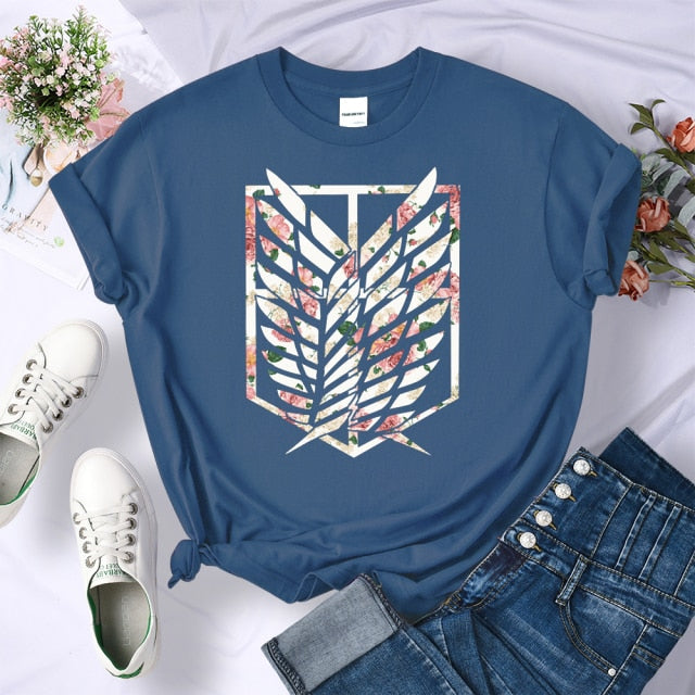 Women’s Crewneck Fashion T-Shirts Size S-3XL