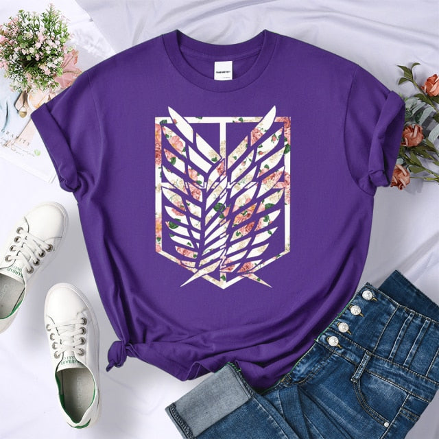 Women’s Crewneck Fashion T-Shirts Size S-3XL