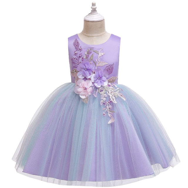 Children's Lace Floral Dress Size 3T-10