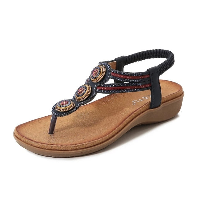 Women’s Wedges Bohemian Ethnic Style Beaded Casual Platform Sandals